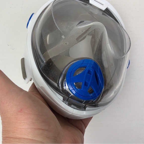 SK Diving Mask Adult Small Medium Full Face Snorkel Water Diving Breathing Used - Picture 2 of 6